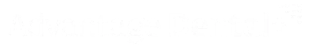Advantage Dental+ logo (white).